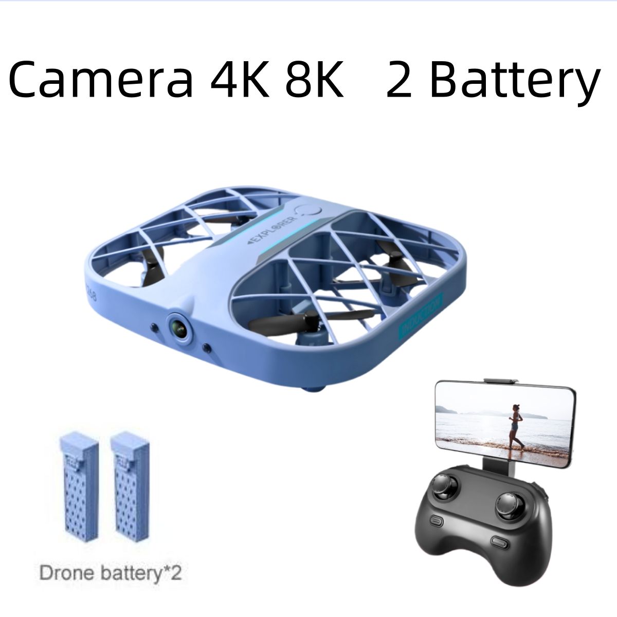 Drone Kit With Camera - JJRC H107 FPV RC Drone met