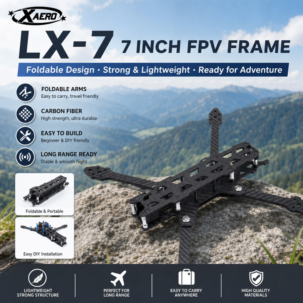 PAURC LX-7 opvouwbaar 7-inch F - Drone Kit Octocopter recensie en prijs